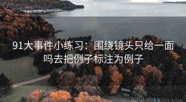 91大事件小练习：围绕镜头只给一面吗去把例子标注为例子